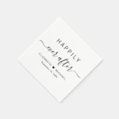 Gelukkig ooit na het huwelijk servet (Hoek)