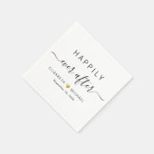 Gelukkig ooit na het huwelijk servet (Hoek)