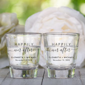 Gelukkig ooit na het huwelijk. shot glas