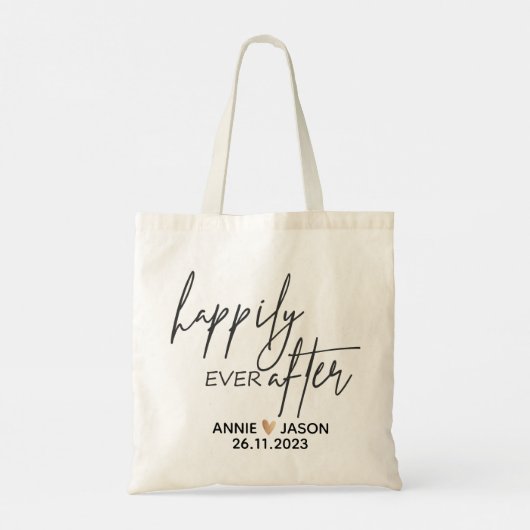 Gelukkig ooit na het huwelijk tote bag (Achterkant)
