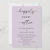 Gelukkig Ooit na het huwelijk van Paars script ele Kaart (Voorkant)