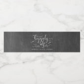 Gelukkig ooit na het huwelijk waterfles etiket (Enkel label)