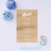 Gelukkig ooit na het Mocha Waterverf Wedding Menu (Enkel)