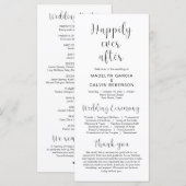 Gelukkig ooit na het Moderne Programma van de Kere Programmakaart (Voorkant / Achterkant)