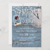 Gelukkig ooit na het mosterdblauw sprookjeshuwelij kaart (Voorkant)