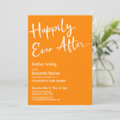 Gelukkig ooit na het Oranje w/ Retro Patroon Kaart (Staand voorkant)