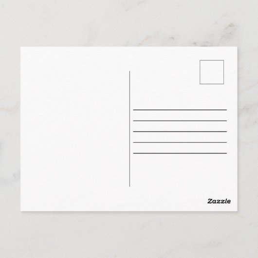 Gelukkig ooit na het Paars Elegant van het Manuscr Briefkaart (Achterkant)