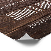 Gelukkig Ooit na het ritme Welkomstbord Poster (Hoek)