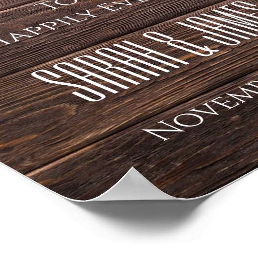 Gelukkig Ooit na het ritme Welkomstbord Poster (Hoek)