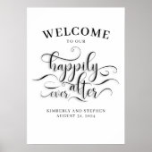 Gelukkig ooit na het Welkomstteken van de Weddensc Poster (Voorkant)