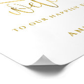 Gelukkig ooit na het Welkomstteken van de Weddensc Poster (Hoek)