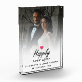 Gelukkig ooit na hete roze hart paar foto (Links)