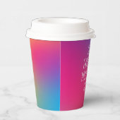 Gelukkig ooit na holografisch Vrijgezellenfeest Papieren Bekers (Rechts)