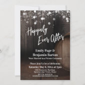 Gelukkig ooit na houtwijn, loop en licht kaart (Voorkant)