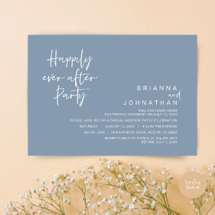 Gelukkig ooit na huwelijksfeest, Dusty Blue Kaart