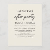 Gelukkig ooit na huwelijksfeest QR-code receptie (Voorkant)