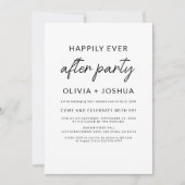 Gelukkig ooit na huwelijksfeest QR-code receptie Kaart (Voorkant)