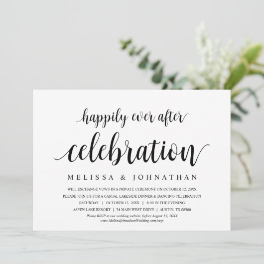 Gelukkig ooit na huwelijksfeestdag I Kaart (Staand voorkant)