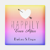 Gelukkig ooit na koelkastmagneet magneet (Voorkant)