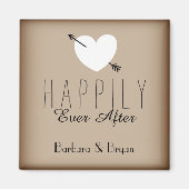 Gelukkig ooit na koelkastmagneet magneet (Voorkant)