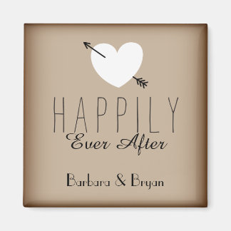 Gelukkig ooit na koelkastmagneet magneet