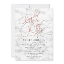 Gelukkig ooit na koper marmer verlovingsfeest