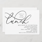 Gelukkig ooit na Lunch, weddenschap Kaart (Voorkant / Achterkant)