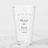 Gelukkig ooit na minimalistische offerte aangepast glas (Achterkant)