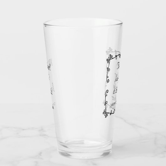 Gelukkig ooit na minimalistische offerte aangepast glas (Rechts)