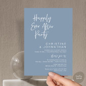 Gelukkig ooit na, moderne bruiloft diner partij kaart