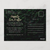 Gelukkig ooit na moderne loof bruiloft uitnodiging (Achterkant)