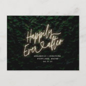 Gelukkig ooit na moderne loof bruiloft uitnodiging (Voorkant)