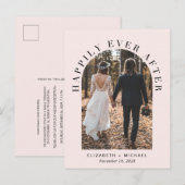 Gelukkig ooit na ontvangst van de foto van Arch We Aankondigingskaart (Voorkant / Achterkant)