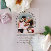 Gelukkig ooit na ontvangst van de foto van Arch We Acryl Uitnodigingen