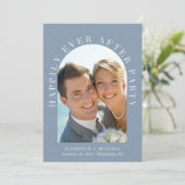 Gelukkig ooit na ontvangst van de foto van Arch We Kaart (Staand voorkant)