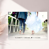 Gelukkig ooit na ontvangst van het fotohuwelijk kaart