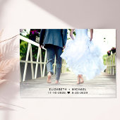 Gelukkig ooit na ontvangst van het fotohuwelijk kaart