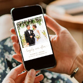 Gelukkig ooit na ontvangst van het fotohuwelijk kaart