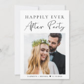 Gelukkig ooit na ontvangst van het fotohuwelijk kaart (Voorkant)