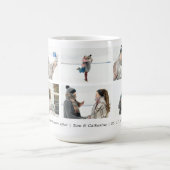 Gelukkig ooit na paar 6 aangepaste fotocollage koffiemok (Center)