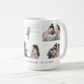 Gelukkig ooit na paar 6 aangepaste fotocollage koffiemok (Voorkant rechts)