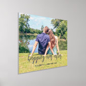 Gelukkig ooit na paarse foto folie afdrukken (Laagn)