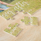 Gelukkig ooit na paarse foto legpuzzel (Zijkant)