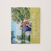 Gelukkig ooit na paarse foto legpuzzel (Verticaal)