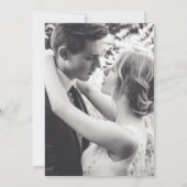 Gelukkig ooit na palm na huwelijksfeest save the date (Achterkant)