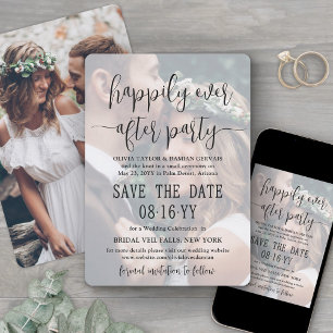 Gelukkig ooit na Partij 2 de Bieden van de Bekledi Save The Date