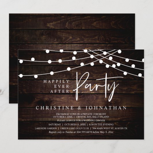 Gelukkig ooit na partij, de Opleiding van de Licht Kaart (Voorkant / Achterkant)