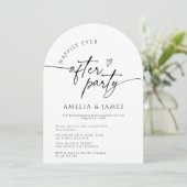 Gelukkig ooit na partijfeest Foto bruiloft Kaart (Staand voorkant)