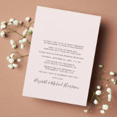 Gelukkig ooit na partijfoto roze bruiloft aankondiging