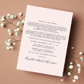 Gelukkig ooit na partijfoto roze bruiloft aankondiging